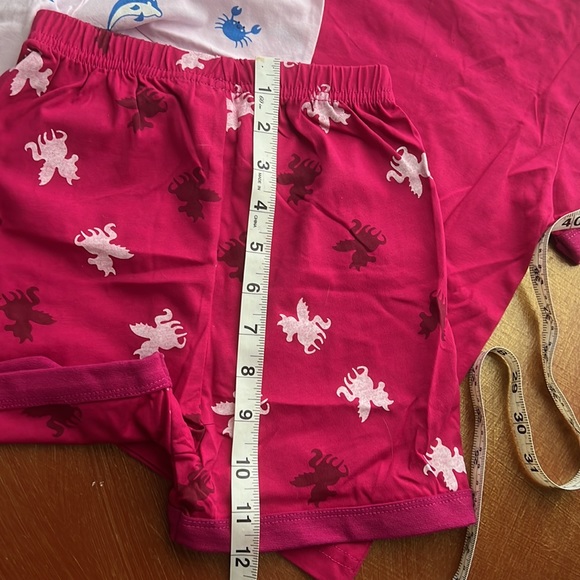 NWT 2 Girls 2 piece short set Size 4T Shirt with matching shorts - Picture 8 of 17